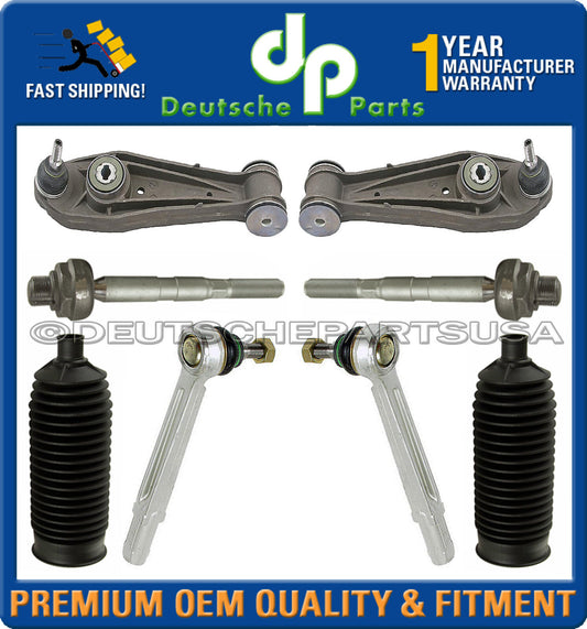 PORSCHE 911 997 BOXSTER 987 Control Arm Arms Ball Joint TIE ROD Rack Boot KIT 8