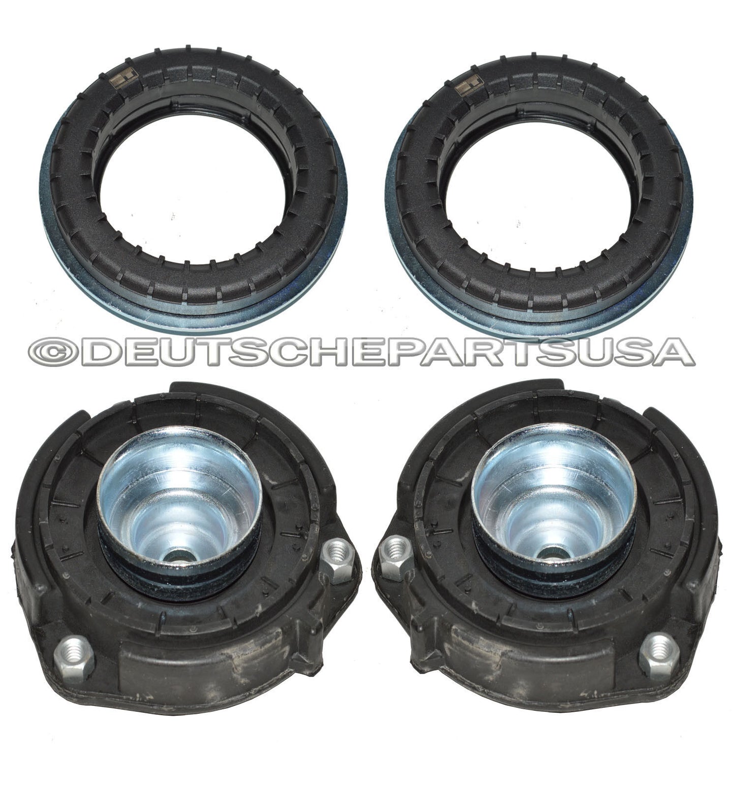 AUDI VW FRONT STRUT MOUNT MOUNTS + BEARING BEARINGS 1K0412331B 6N0412249C Set 4