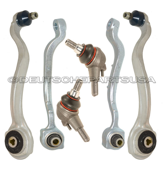 Mercedes W212 E CLASS Front UPPER + LOWER Control Arm Arms Ball Joints L+R Kit 6