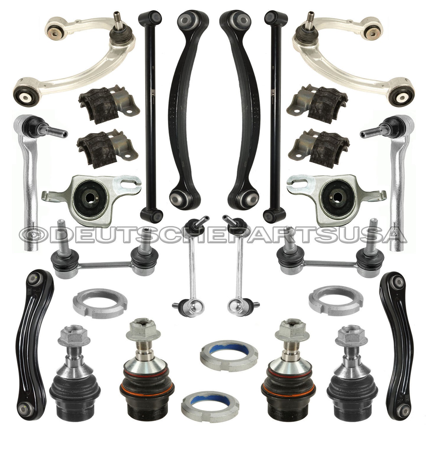 Mercedes X164 GL350 CDI FRONT REAR Control Arms Ball Jt SUSPENSION Kit 30pc 2009