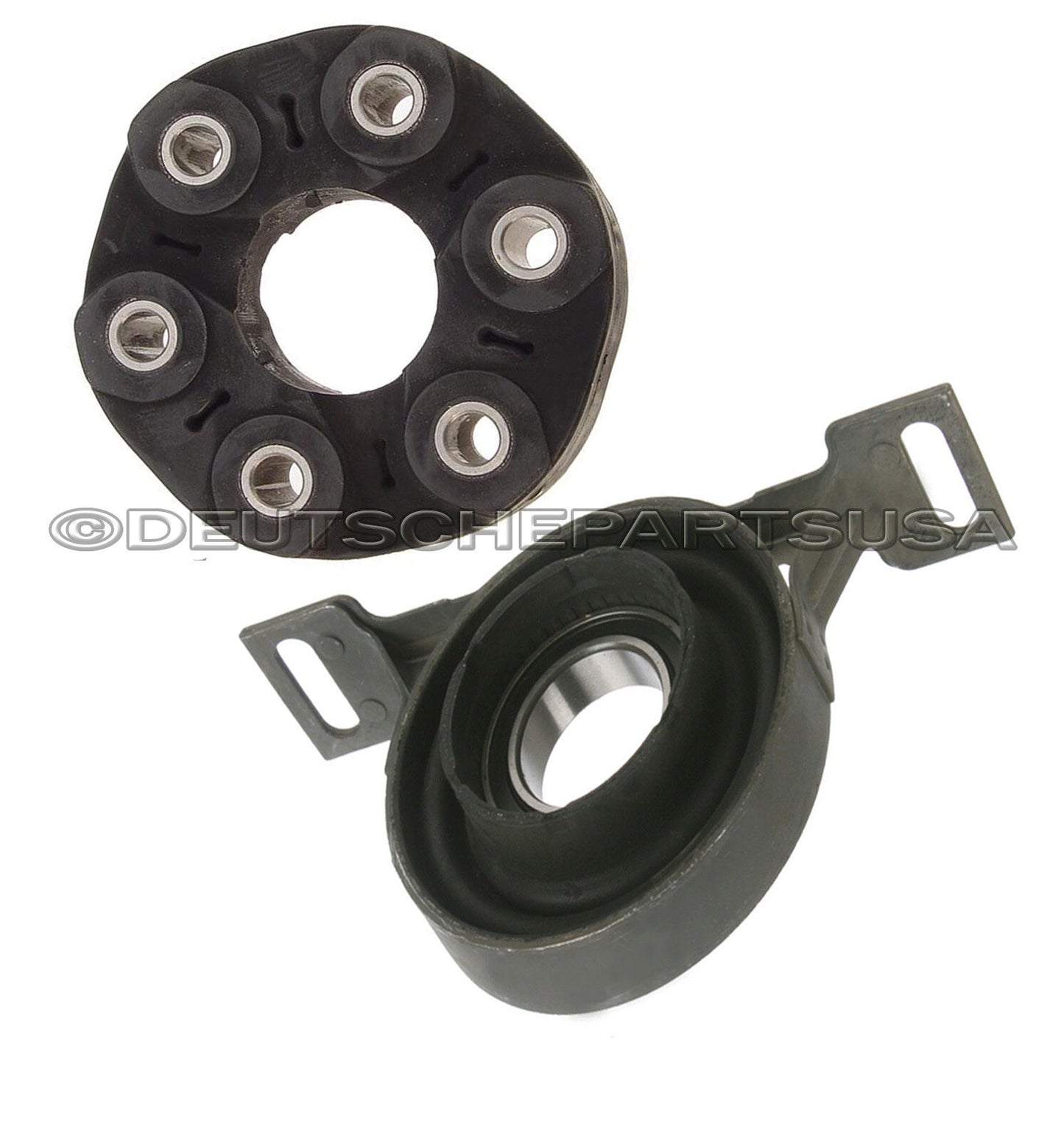 Drive Shaft Flex Disc Joint Guibo + Center Support Bearing for BMW E39 535i 2000