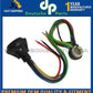 Porsche 911 912 ELECTRICAL MULTI PLUG SOCKET 6 POLE w\ HARNESS 90161233000