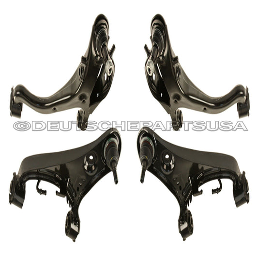 LAND ROVER DISCOVERY 3 FRONT CONTROL ARMS BALL JOINTS L+R KIT 4 2004 2005 2006