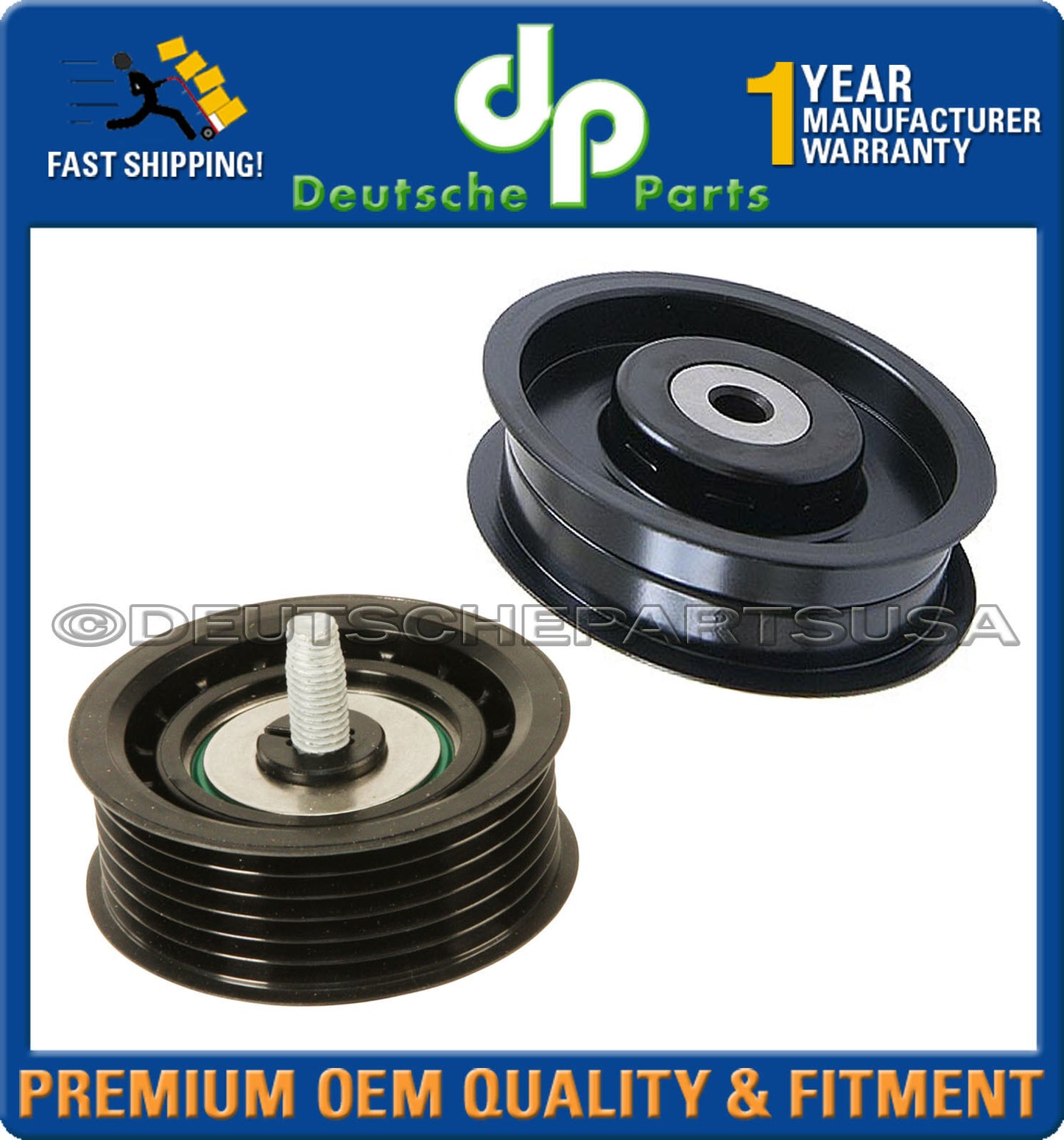 Drive Belt Tensioner Idler Pulley 2722021419 + 2722021019 for MERCEDES SET 2