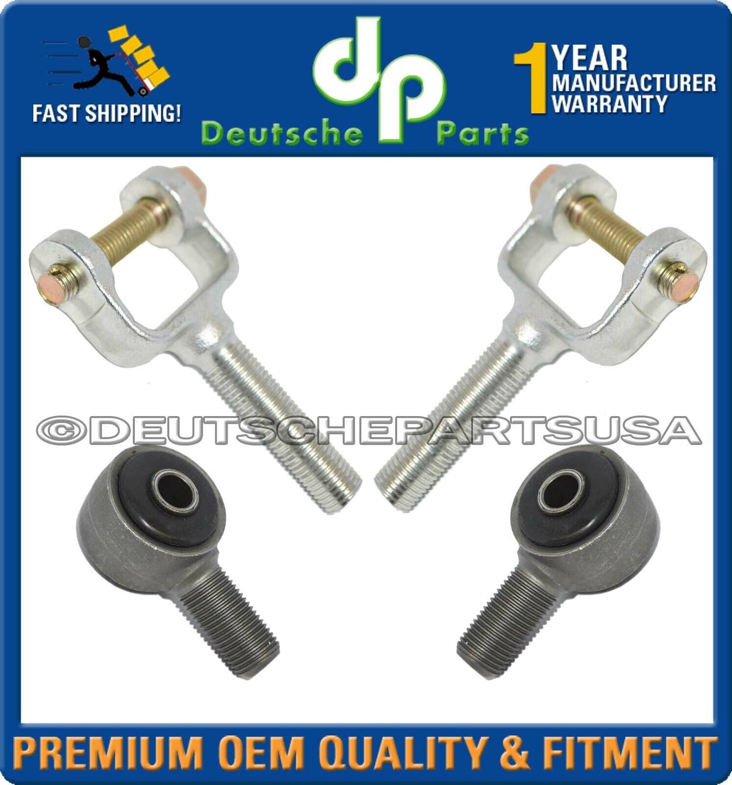 Porsche 911 912 914 Steering Tie Rod Ends Forks Bolts Front LH + RH Set of 6
