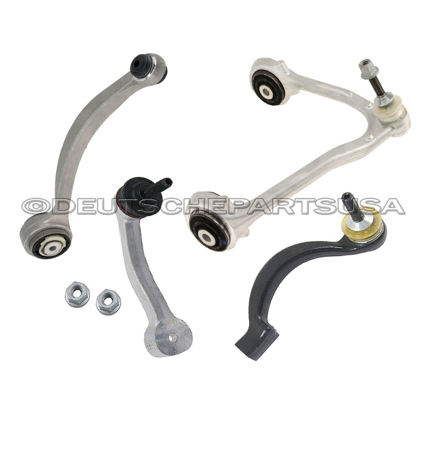 JAGUAR UPPER + LOWER CONTROL ARM BALL JOINT BUSHING Tie Rod Sway Bar Link 4 LEFT