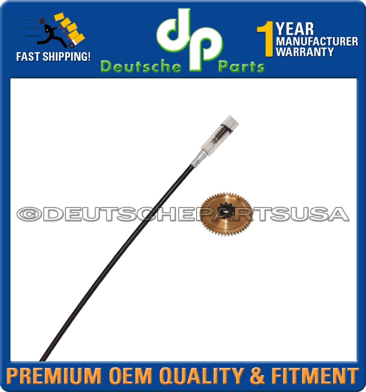 PORSCHE 911 993 CONVERTIBLE TOP MOTOR CABLE w/ GEAR CONNECTORS Set