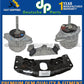 Porsche Panamera 3.0 3.6 Engine Mount Torque Damper AT Trans Mount Carrier Set 5