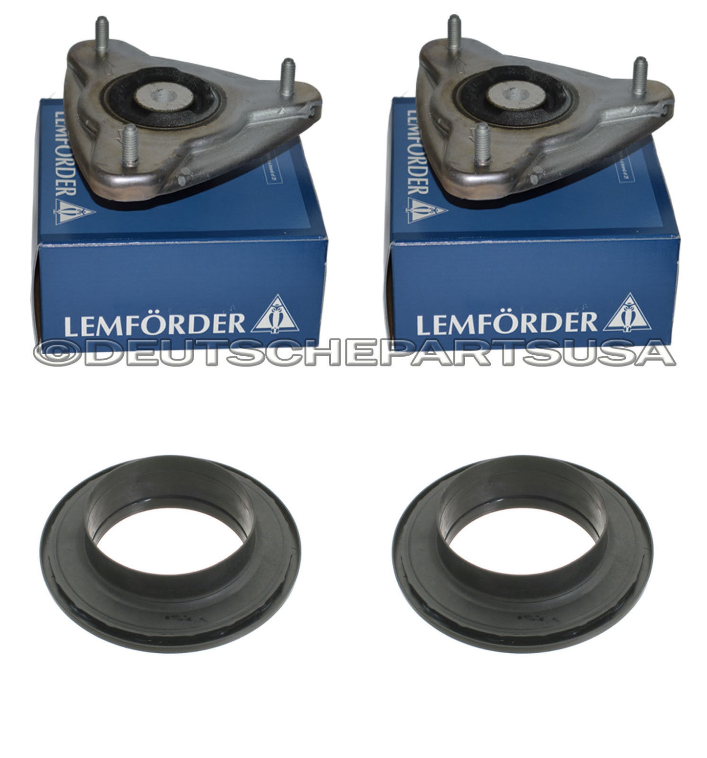 Porsche 911 996 986 987 Front Upper Strut Mounts + Bearings + Bump Stops Set 8