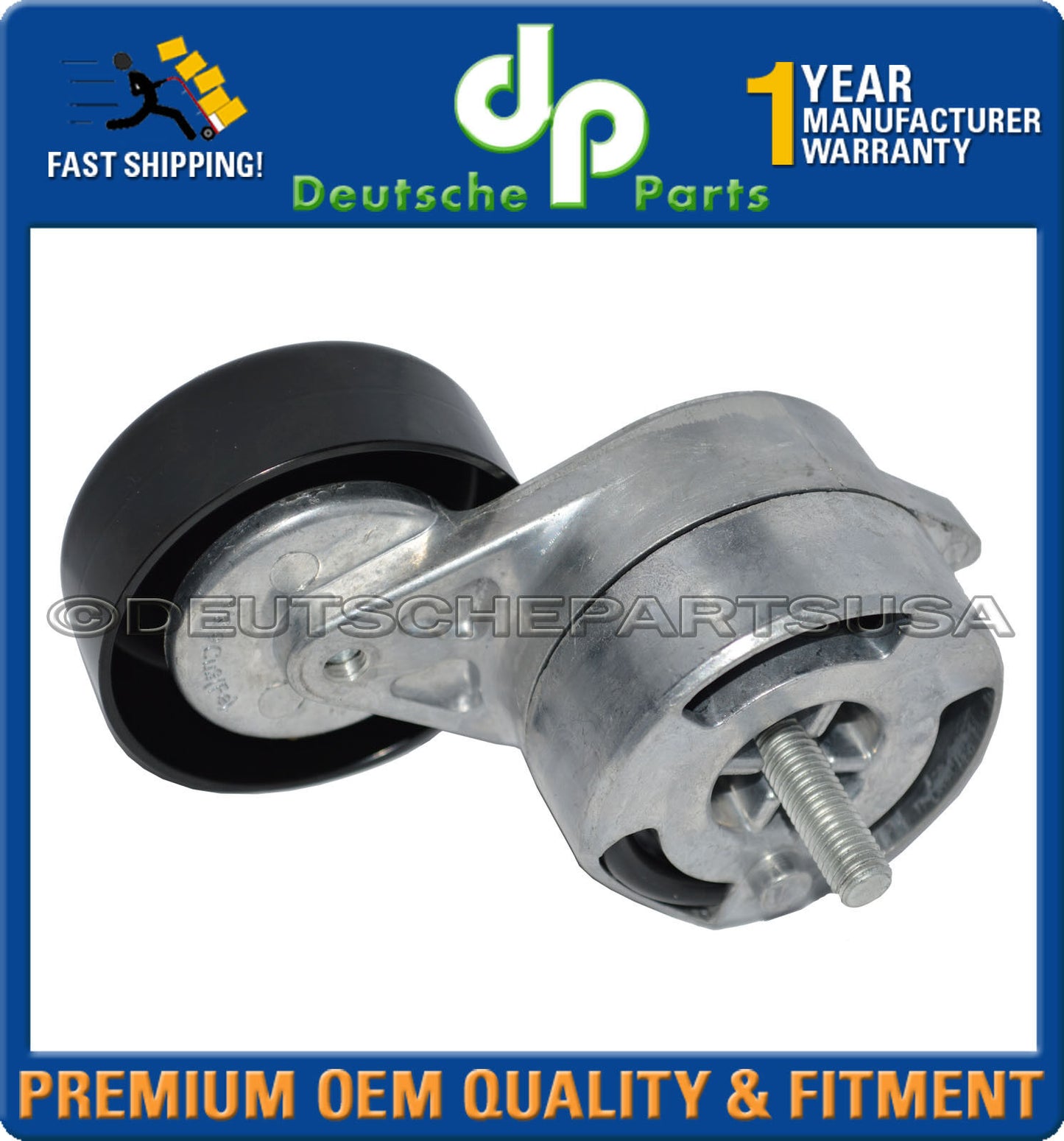 Audi V6 Serpentine Belt  Acc.Belt Idler Pulley Tensioner Assembly Set of 3