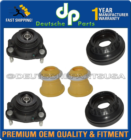 FRONT SUSPENSION STRUT MOUNT + BEARING + BUMP STOP BUMPER fr JAGUAR X-TYPE SET 6