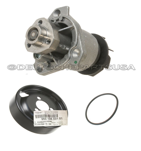 Porsche CAYENNE 3.2 V6 Water Pump + Gasket + WP PULLEY 95510601100 - SET of 3