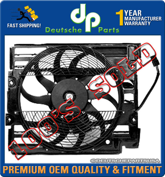 A/C CONDENSER RADIATOR FAN MOTOR ASSEMBLY 64 54 8 380 780 for BMW E39 528i 540i