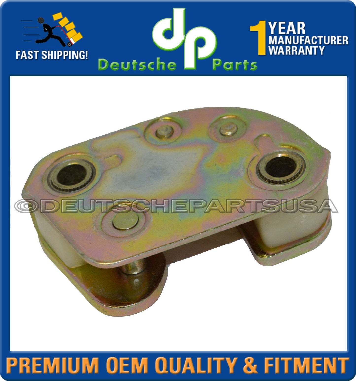 PORSCHE 911  930 DOOR STRIKER STRIKE PLATE PLATES 68-98 LEFT + RIGHT GOLD SET