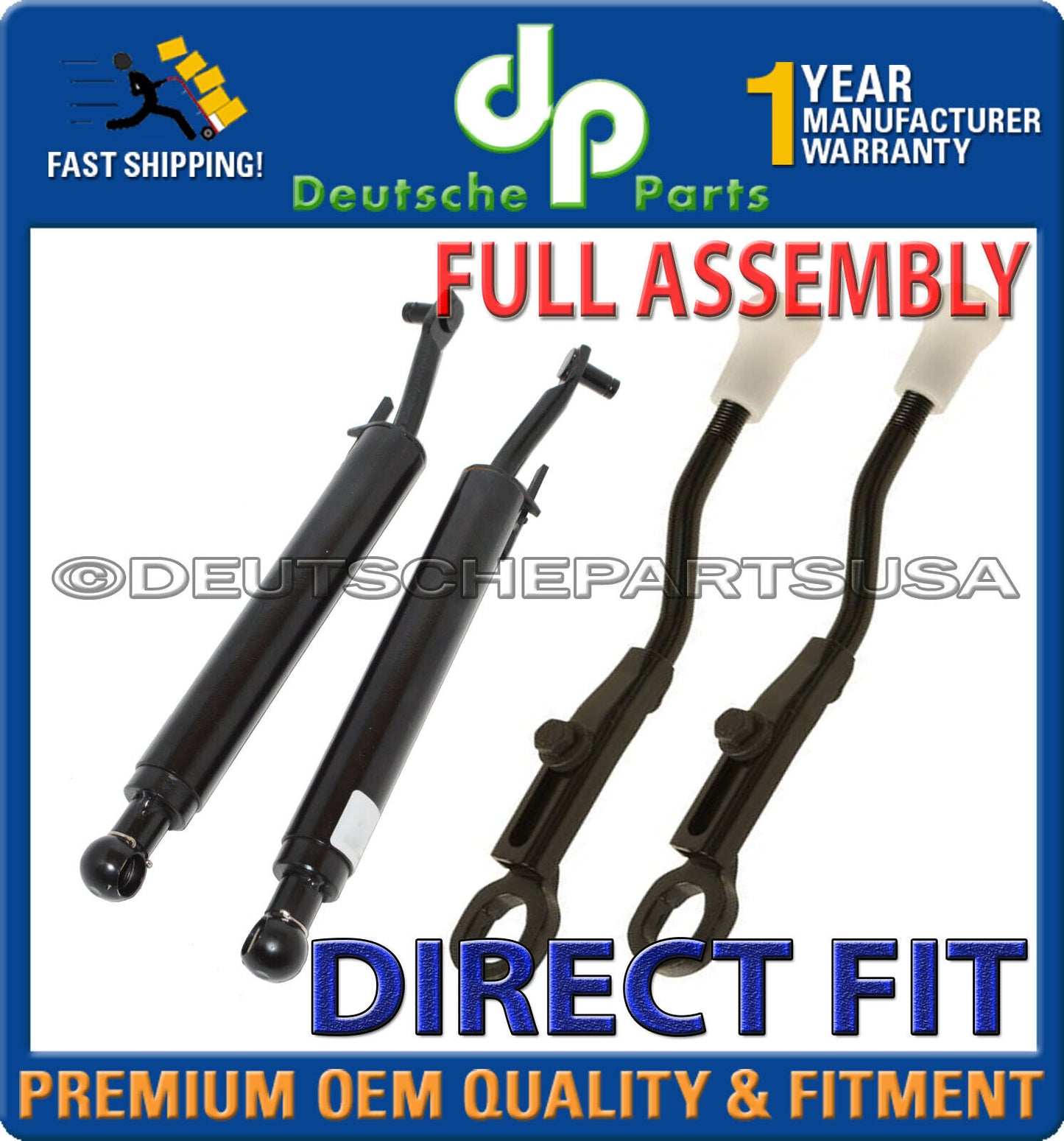 Porsche 987 Boxster Convertible Top Push Rod Transmission Pivot L + R  Set of 4