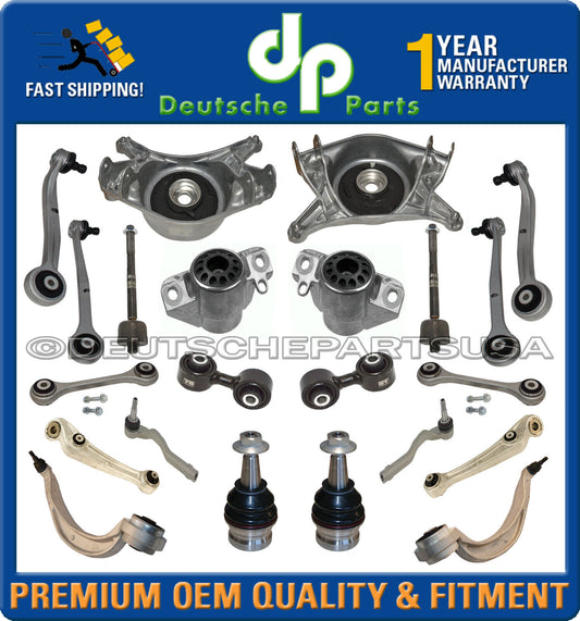 Porsche Macan UPPER LOWER Control Arm Ball Joint Tie Rod Strut Suspension Kit 22
