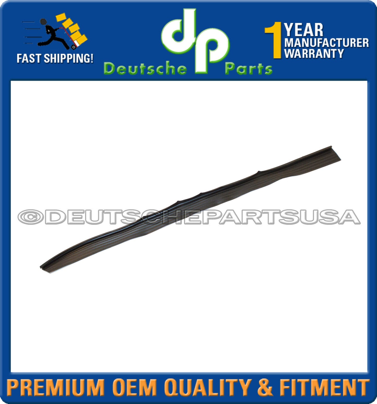 Porsche 911 Door Seal Rubber Strip Pad LH + RH 91155161900 91155162000 Set 2