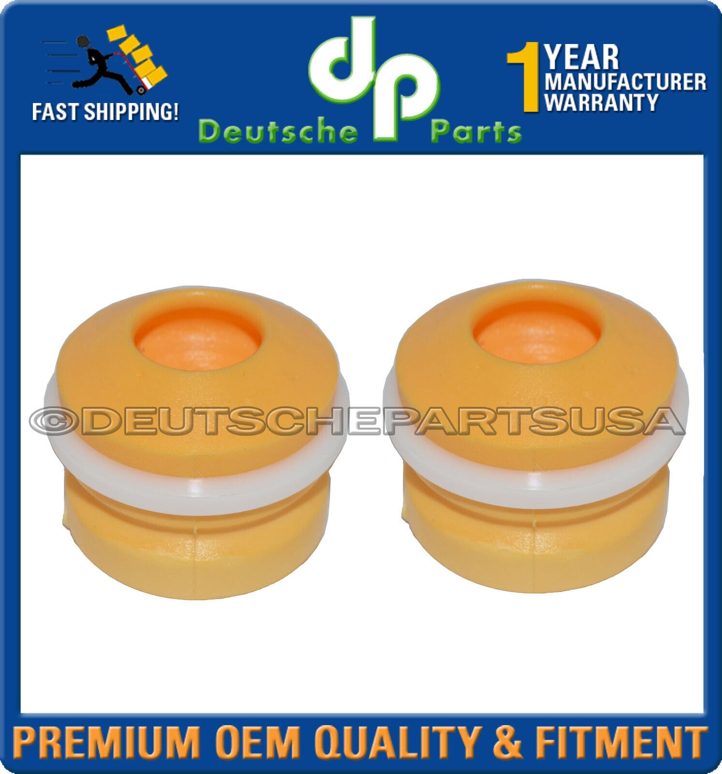 For BMW E46 M3 Front Shock Bumper Bump Stop L + R 31 33 2 229 778 Set of 2