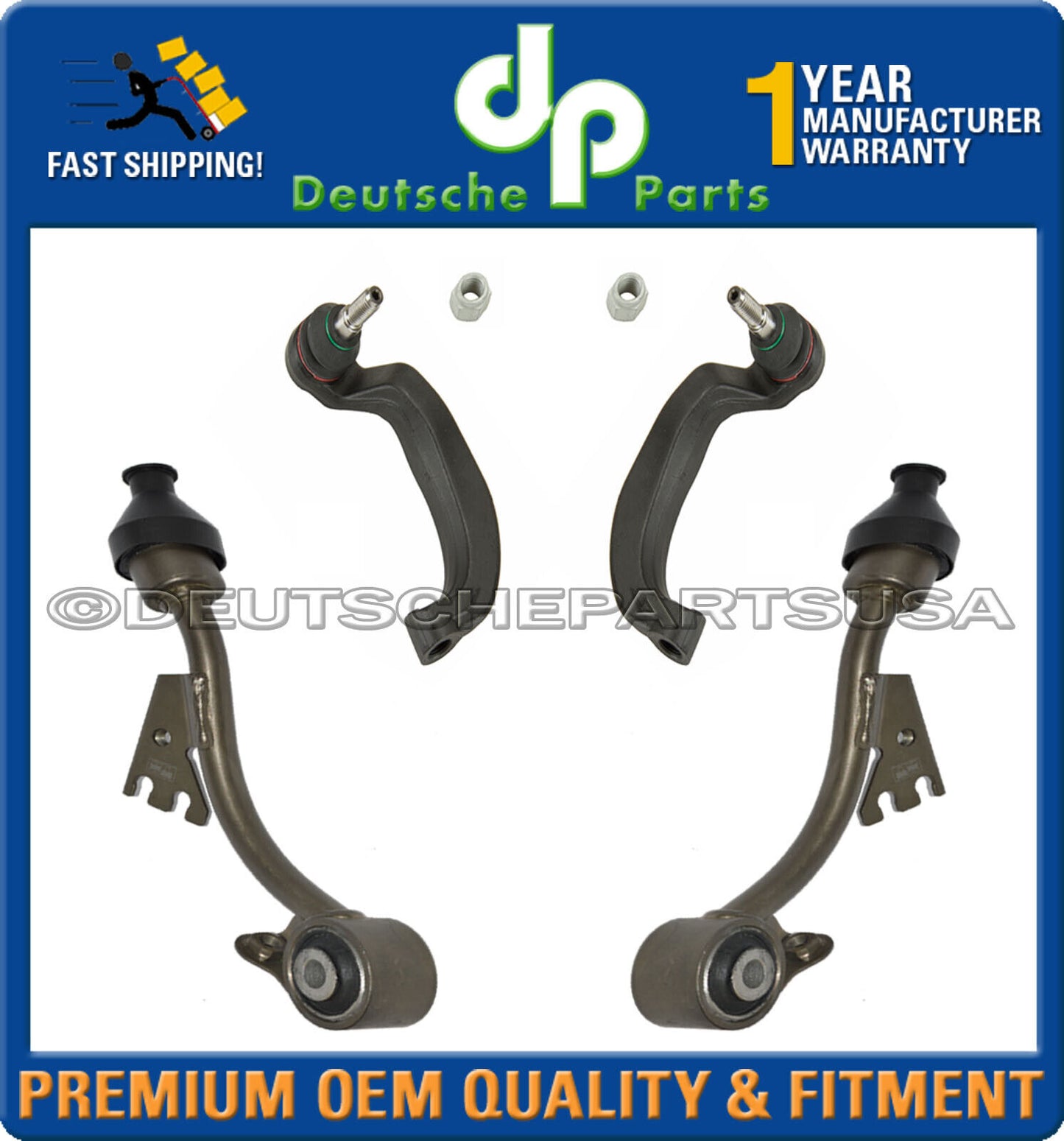 Mercedes W211 E500 Control Arm Ball Joints Sway Bar Tie Rod Suspension Kit 13