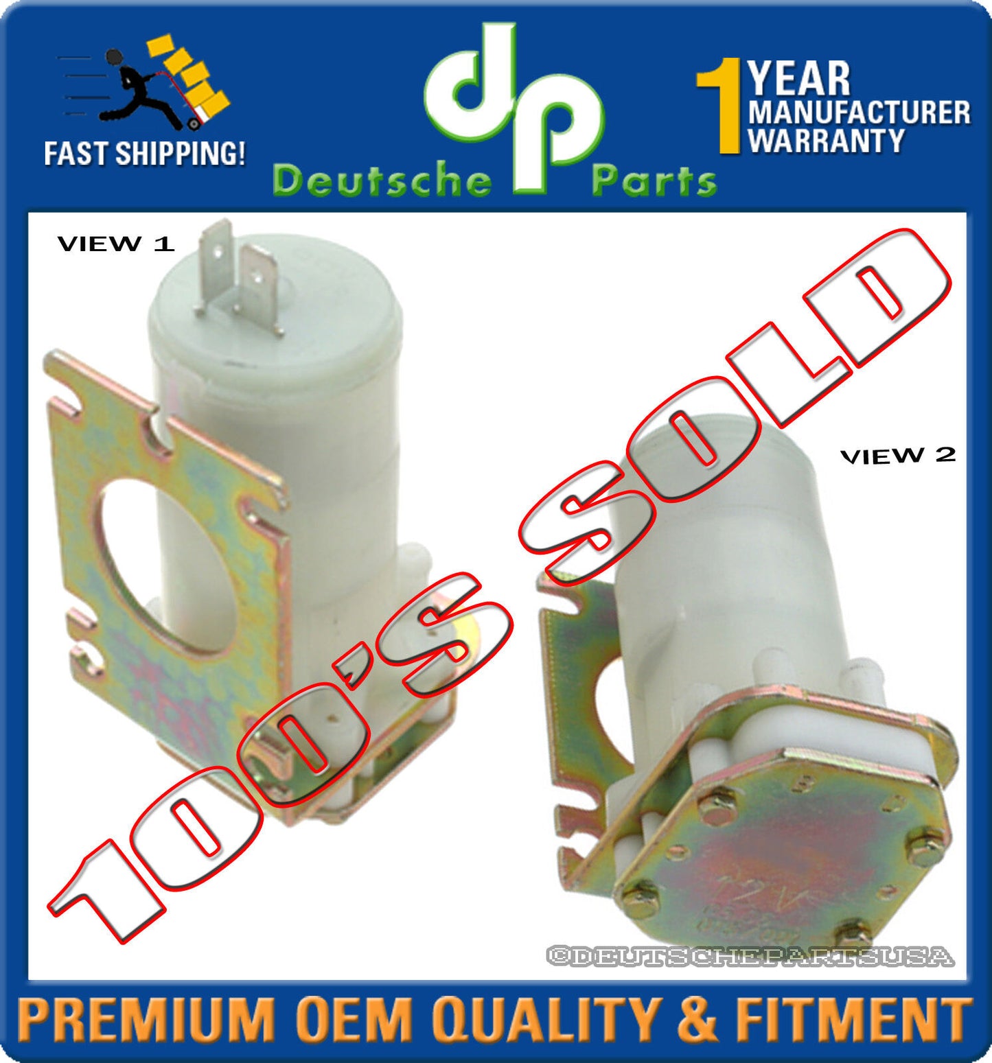 PORSCHE 911 912 928 930 928 WINDSHIELD WASHER PUMP 92862807401 928 628 074 01