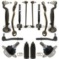 LAND RANGE ROVER CONTROL ARMS BALL JOINTS STEERING TIE ROD SUSPENSION KIT 14 Pc