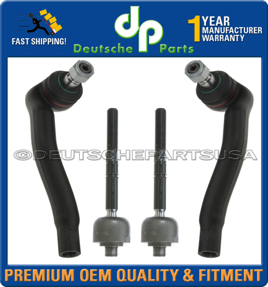 MERCEDES W203 4MATIC 4-MATIC INNER OUTER STEERING TIE ROD LEFT RODS RIGHT KIT 4