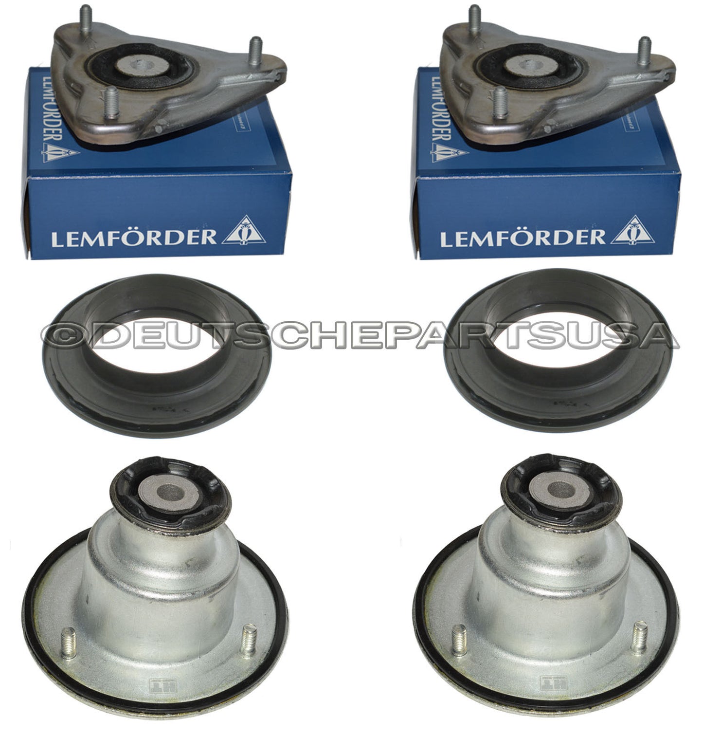 Porsche 986 987 Boxster Cayman Front + Rear Upper Strut Mount Mounts L + R SET 6