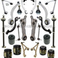 UPPER+LOWER CONTROL ARMS BALL JOINTS BUSHING TOE LINK TIE ROD JAGUAR VANDEN PLAS