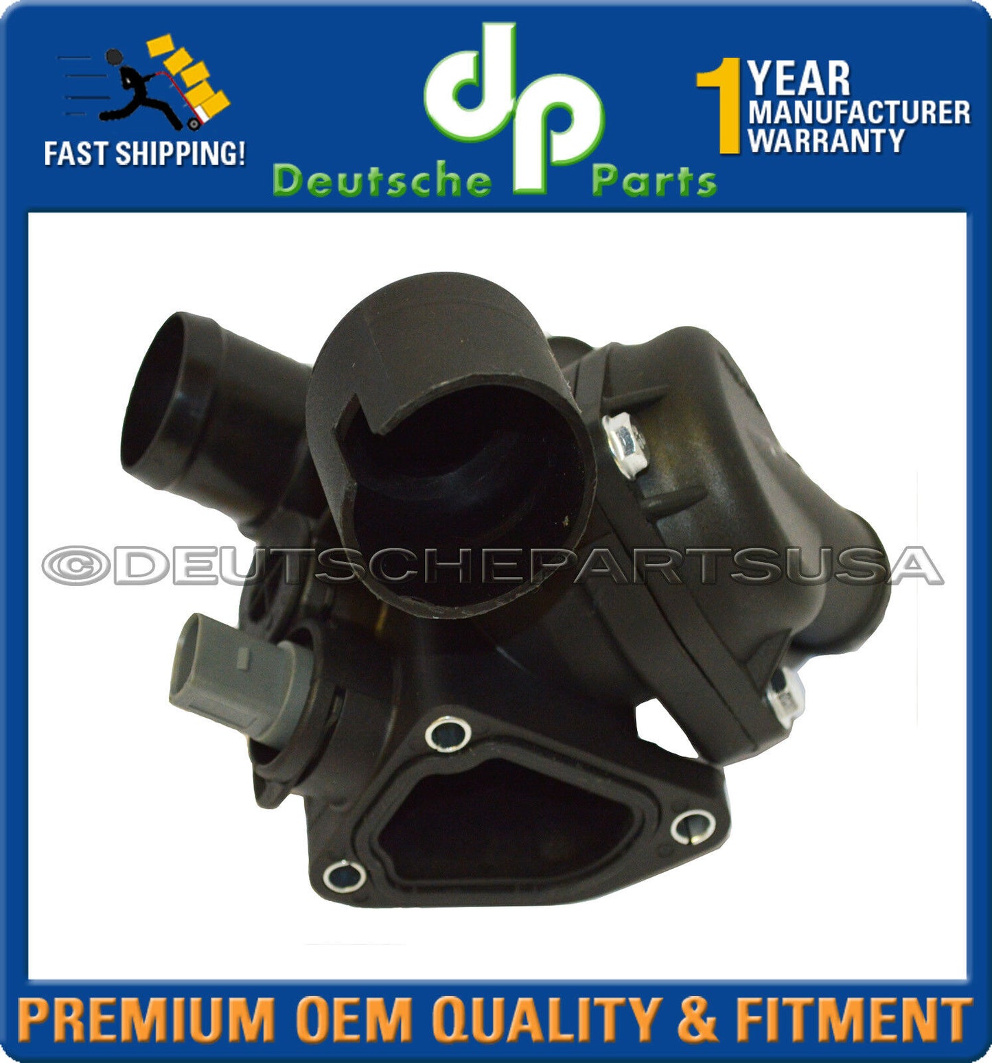 Porsche Cayenne Housing + Engine Thermostat + Gasket Assembly 955 106 111 00