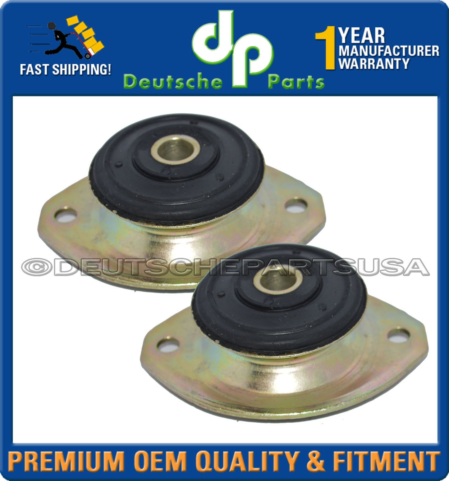 PORSCHE 911 930 912 HEAVY DUTY ENGINE MOTOR MOUNTS CLUB SPORT 91137504307 SET 2