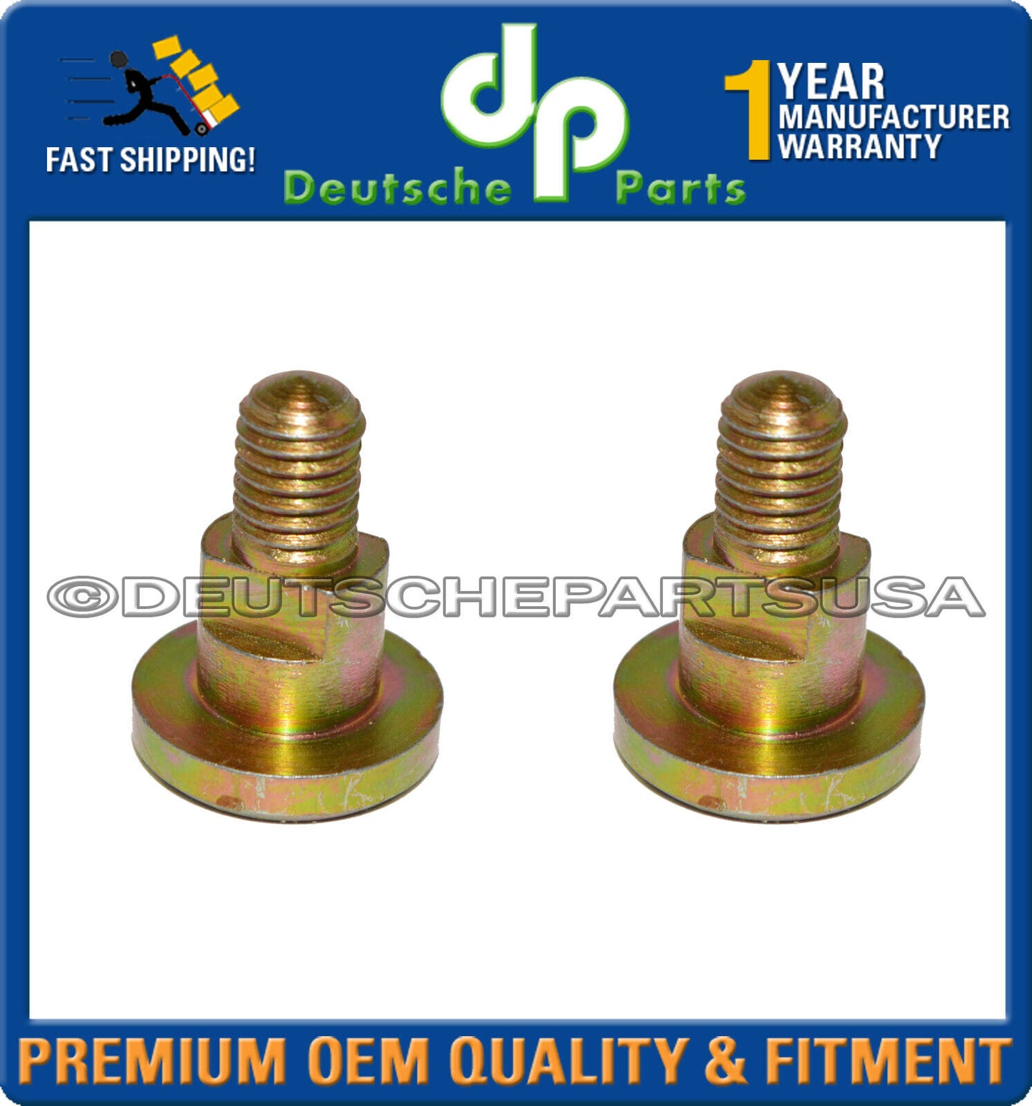 PORSCHE 911 912 930 Decklid Hinge Shoulder Bolt 901 512 471 20 Set of 2