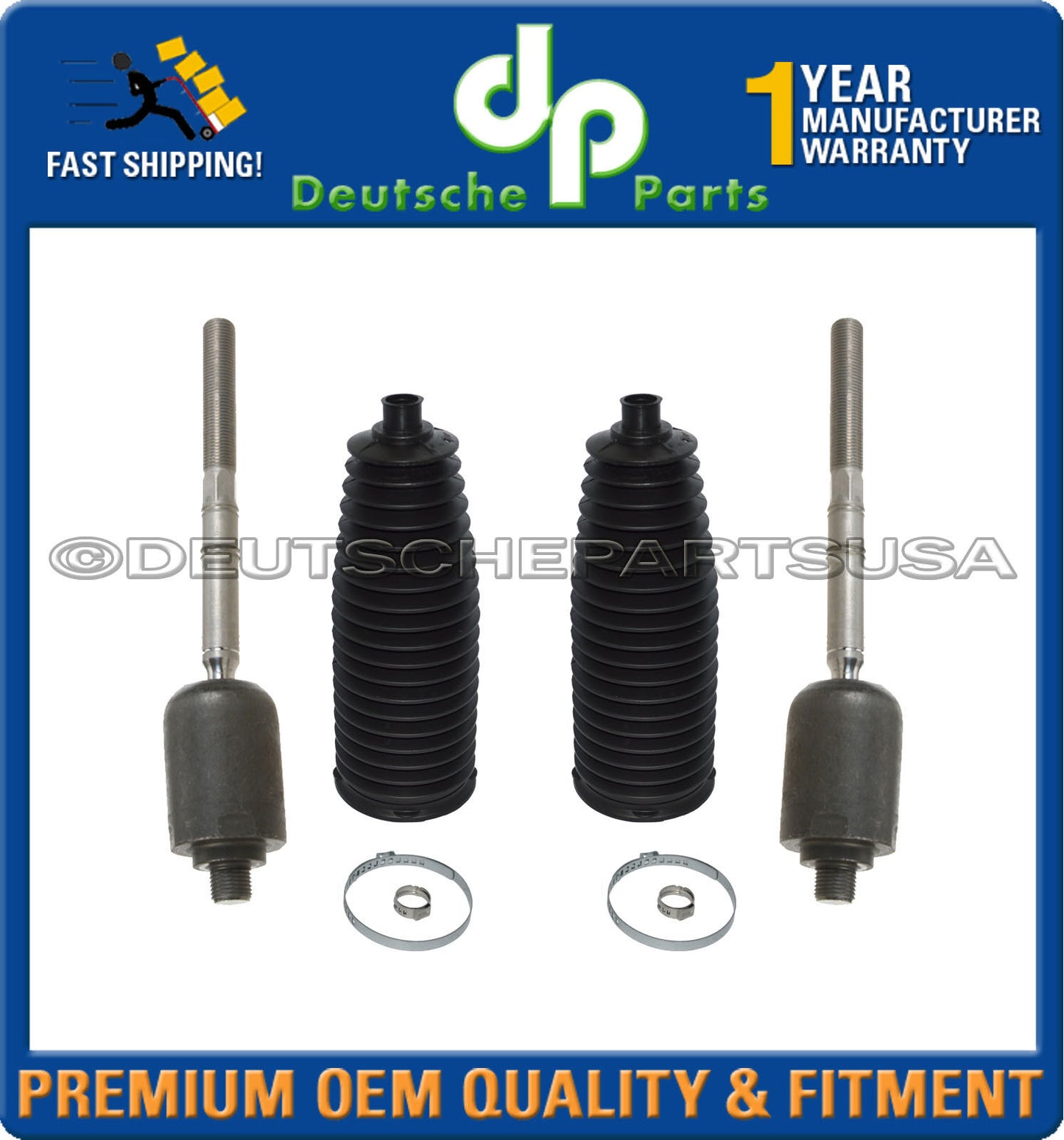 MERCEDES W220 4MATIC 4-MATIC INNER STEERING TIE ROD RODS + RACK BOOT KIT SET 4