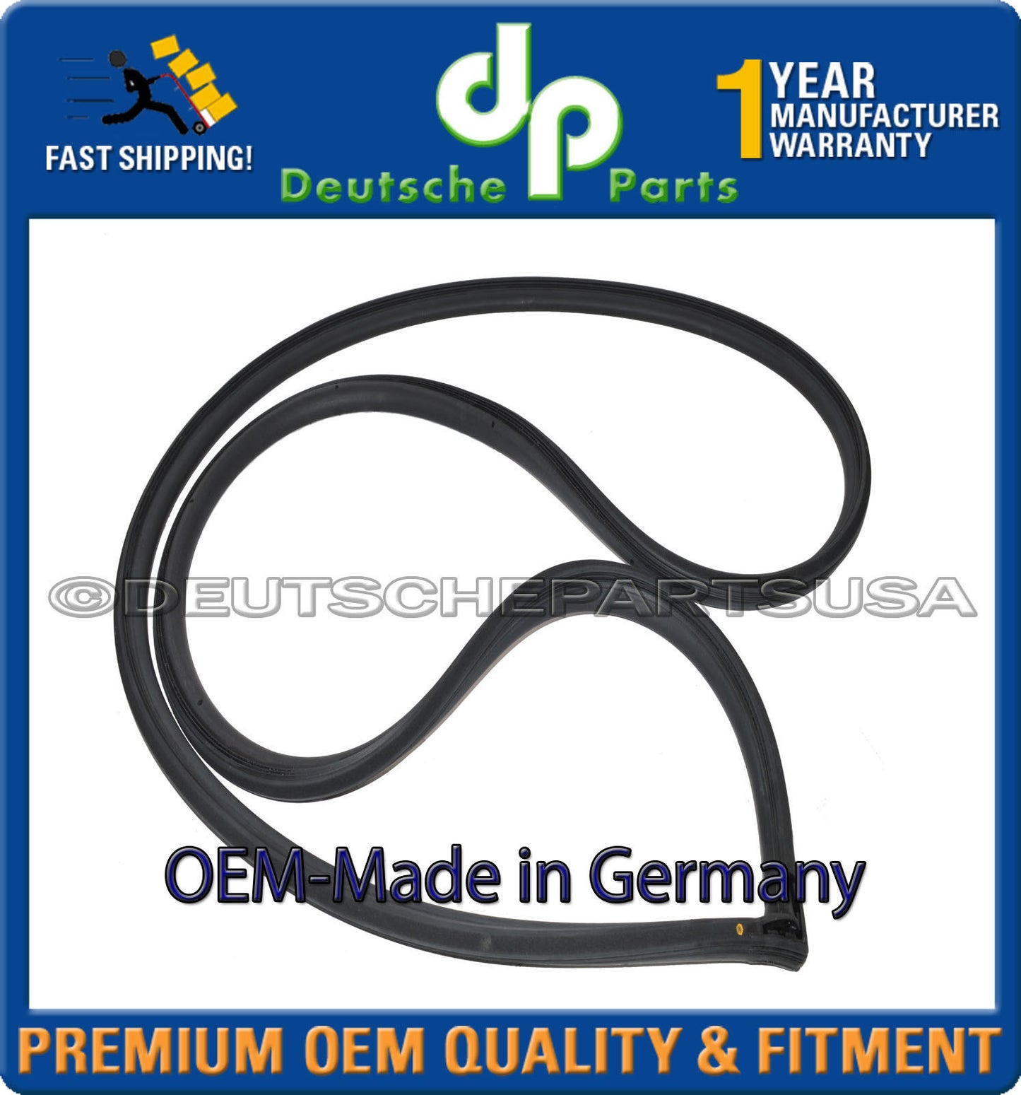 Porsche 911 Left Door Seal 964 531 095 00 96453109500 OEM-Made in Germany
