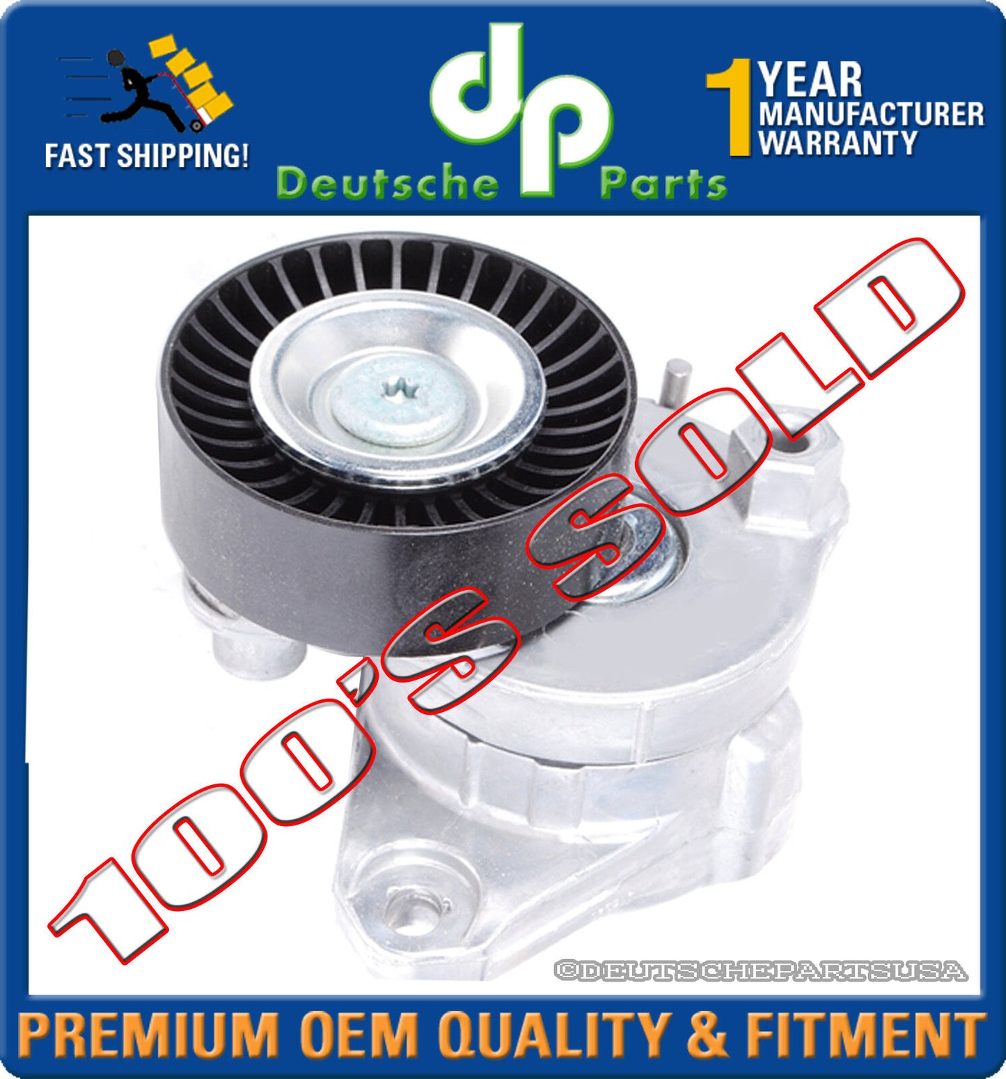 MERCEDES W203 W204 W209 W211 W221 W230 DRIVE BELT TENSIONER W/ PULLEY 2722000270