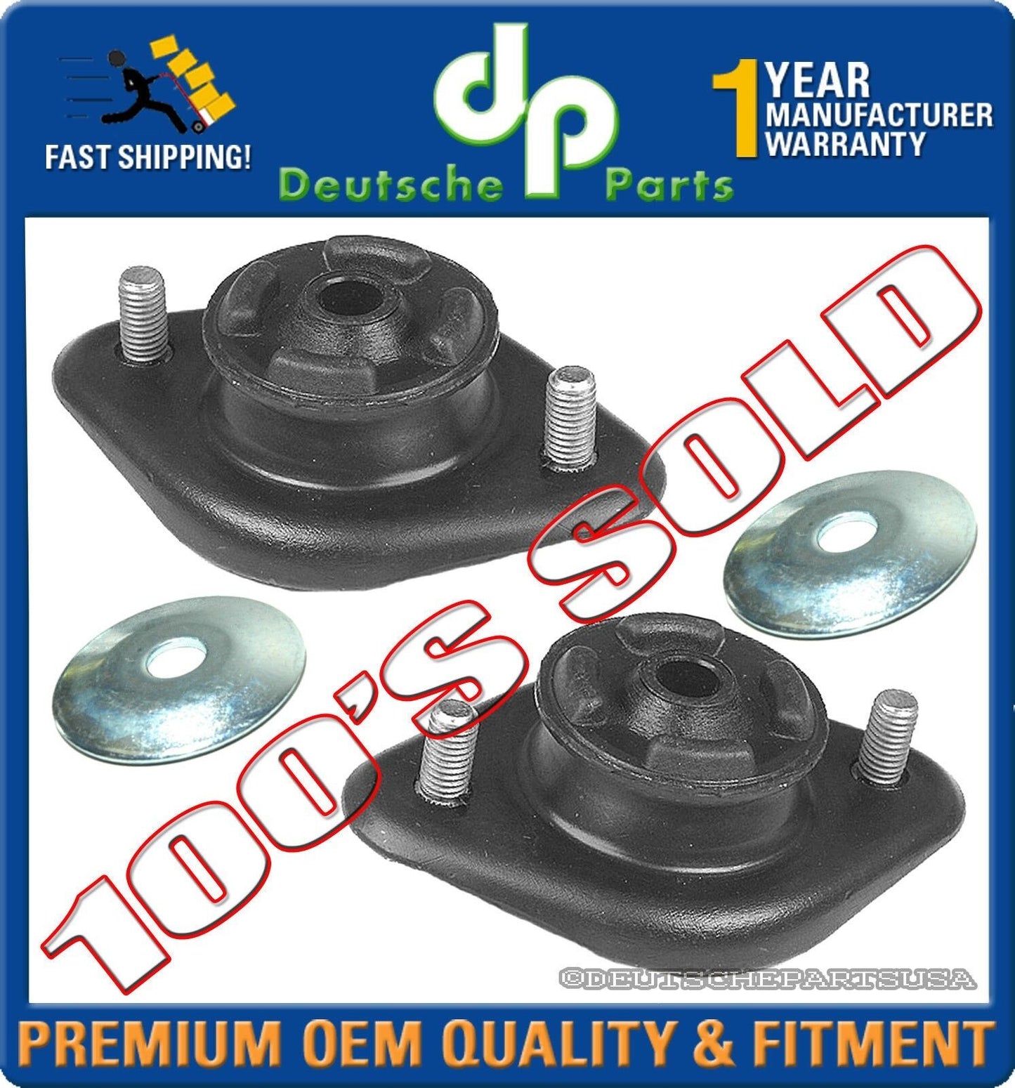 REAR SHOCK GUIDE SUPPORT MOUNT MOUNTS CAP SET-4 for BMW E46 E36 Z3 33521092362