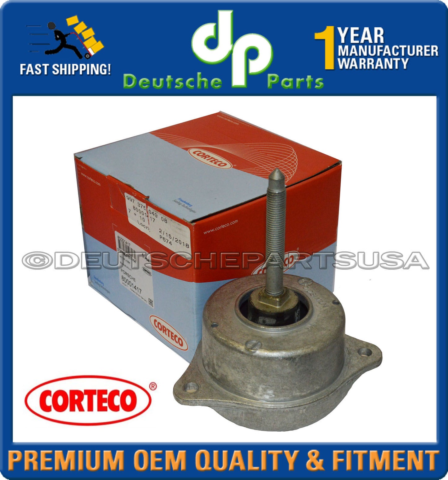 Porsche 911 997 C2 C4 Turbo Left / Right Engine Mount 99737504908 997 375 049 08