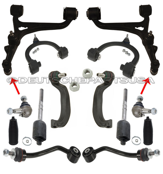 Mercedes W220 4MATIC LOWER Control Thrust Arm Arms Ball Joint SUSPENSION Kit 14