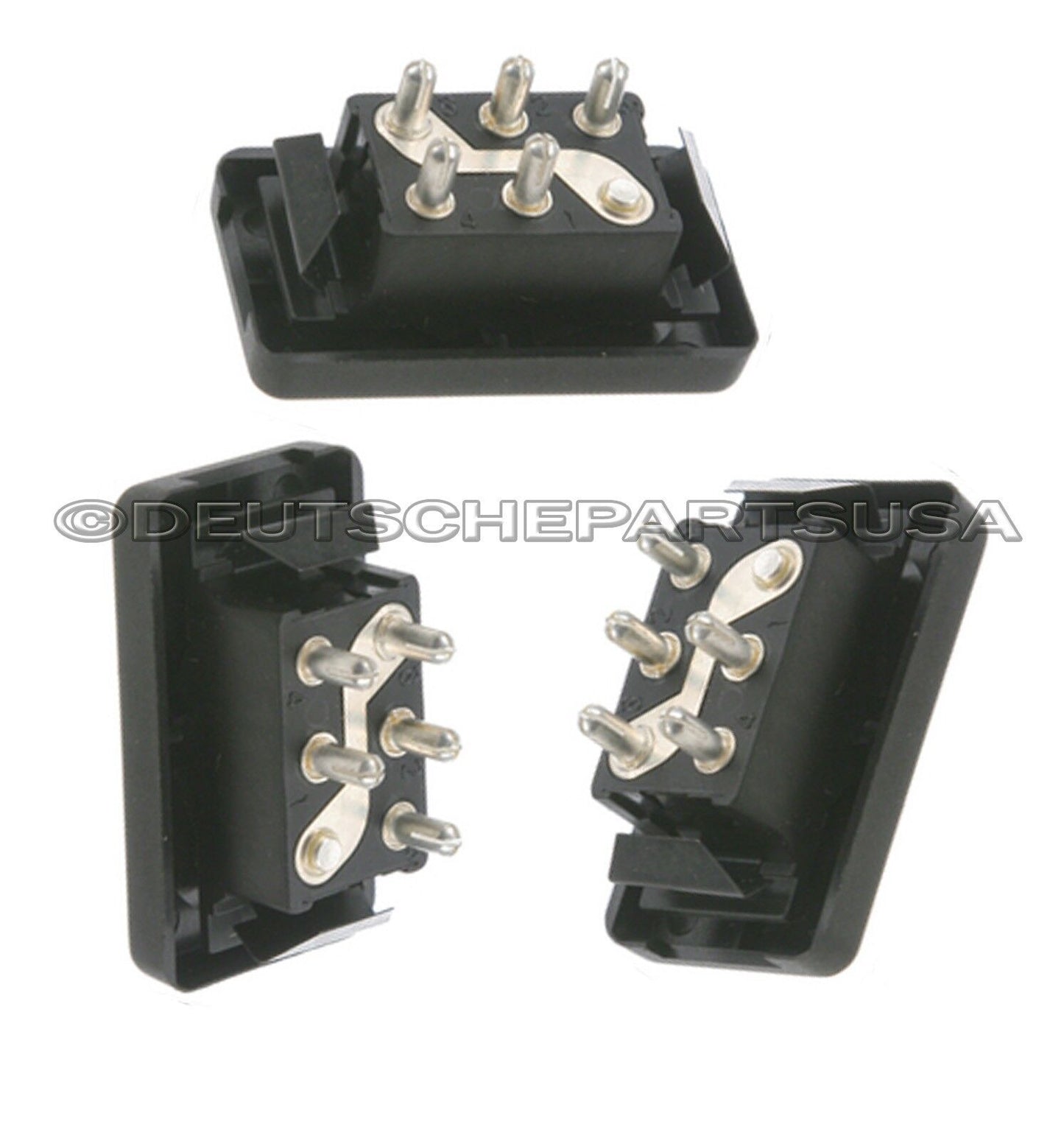 PORSCHE 924 944 POWER WINDOW TIP SWITCH BLACK 477 959 622 01C 477959622 SET 3
