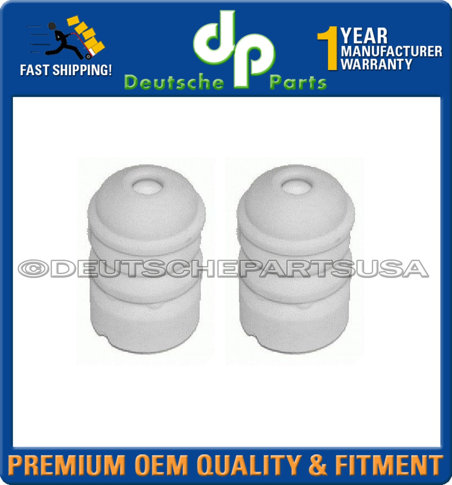 BMW E46 Rear Foam Bump Stop - Shocks Left + Right 33 50 6 757 047 Set of 2