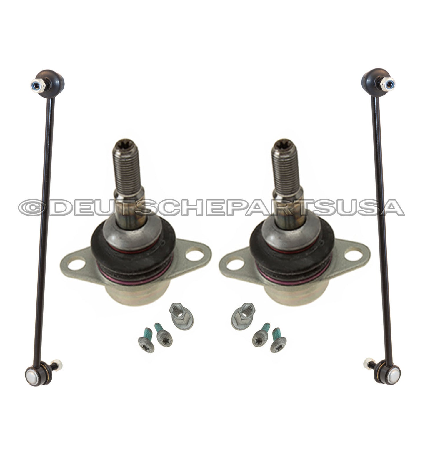 Front Sway Stabilizer Bar Links + front Control Arm Ball Joints for BMW E60 Xi