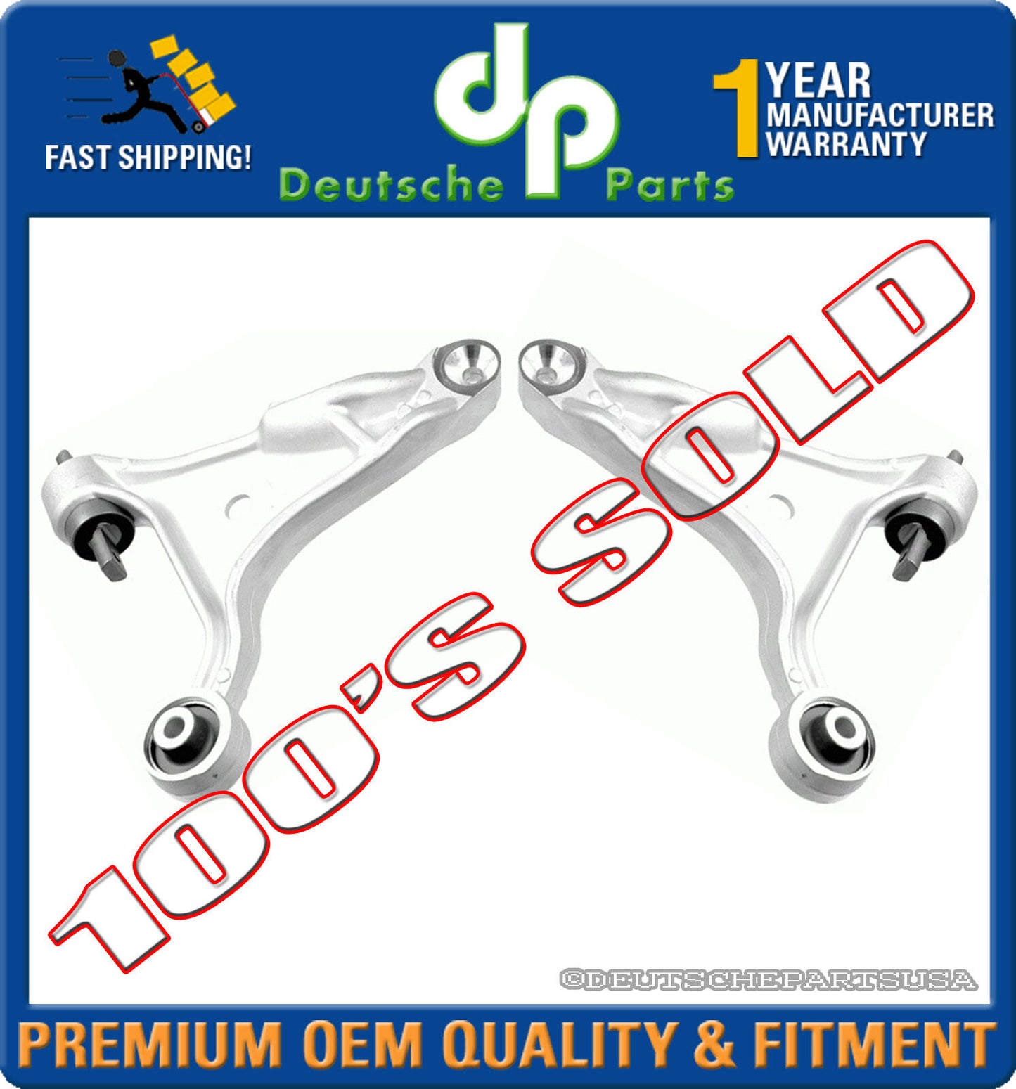 VOLVO S80 LOWER CONTROL ARM ARMS BUSHINGS 2.8 2.5 2.9 8649541 + 8649542 SET 2