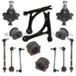 AUDI TT FRONT + REAR CONTROL ARM ASSEMBLY + BALL JOINTS + BUSHINGS + Tie Rods 16