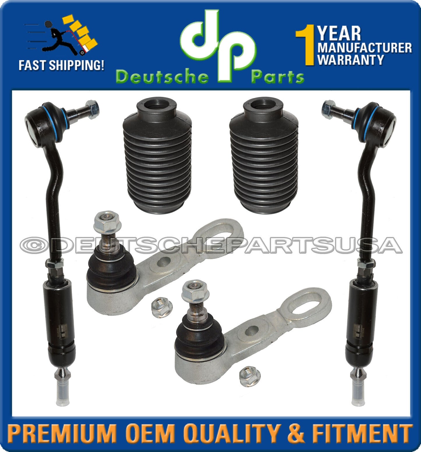 Porsche 993 911 STEERING Control Arm Ball Joint Strut Top Mounts Suspension 34