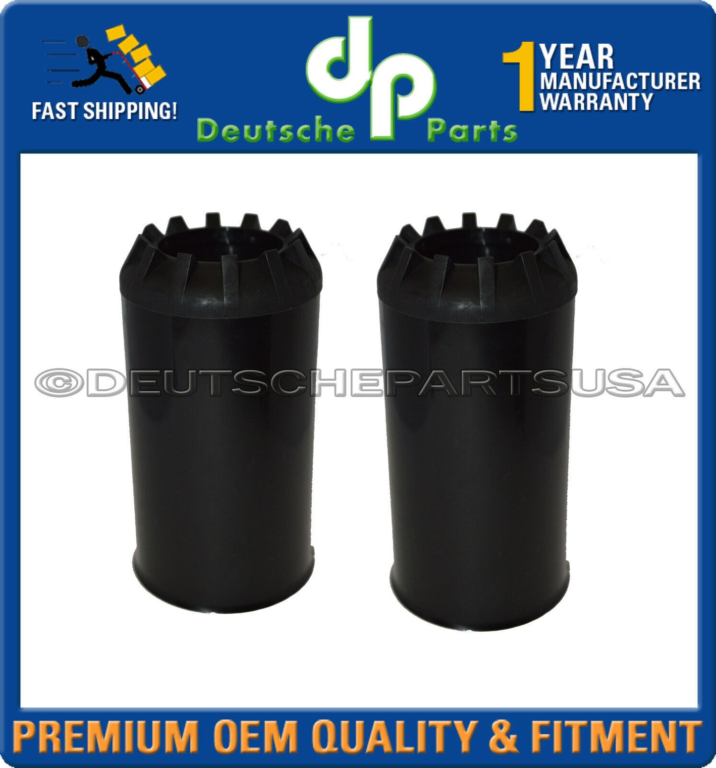 Porsche 911 964 Rear Upper Shock Strut Flange Mount Bump Stop Bellow Boot Set 6
