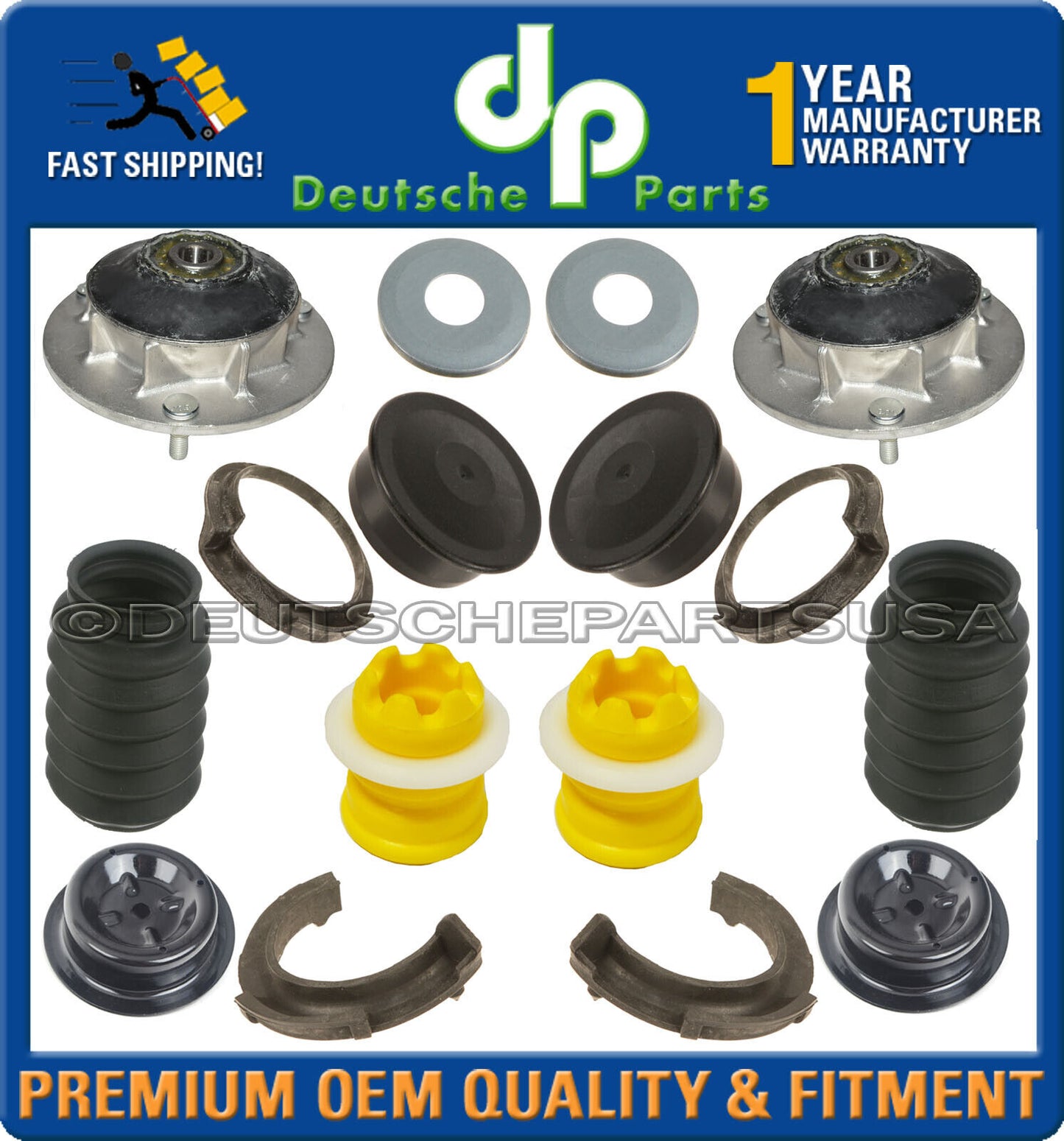 FRONT STRUT SHOCK ABSORBER TOP MOUNT BEARING Fr BMW E90 E91 E92 xi xDrive Set 20
