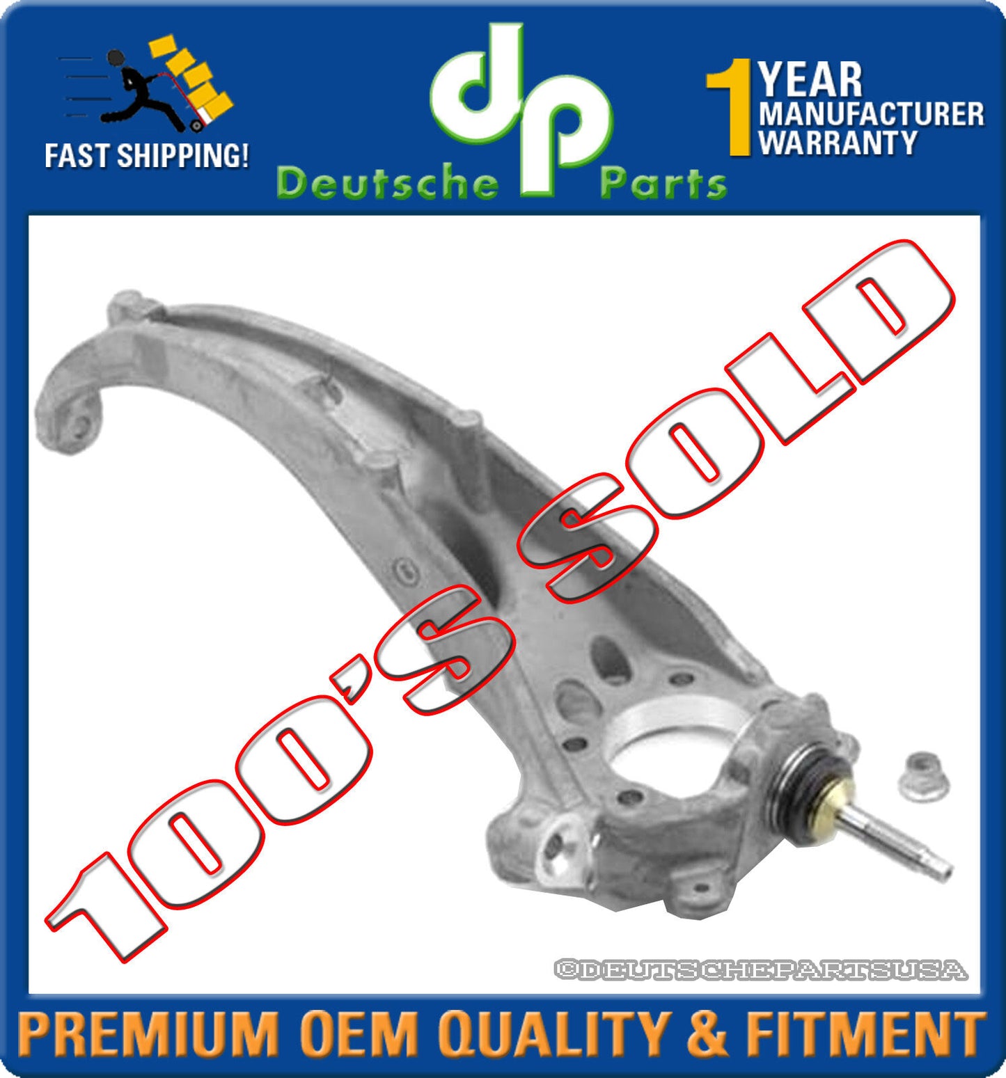 JAGUAR S-TYPE LOWER CONTROL ARM BALL JOINT FRONT LEFT STEERING KNUCKLE XR852808