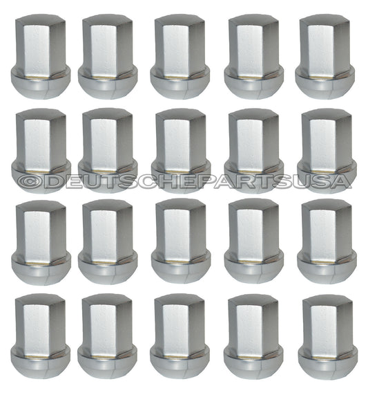 Porsche 911 912 930 924 944 964 968 993 Alloy Wheel SILVER POLISHED Lug Nut SET