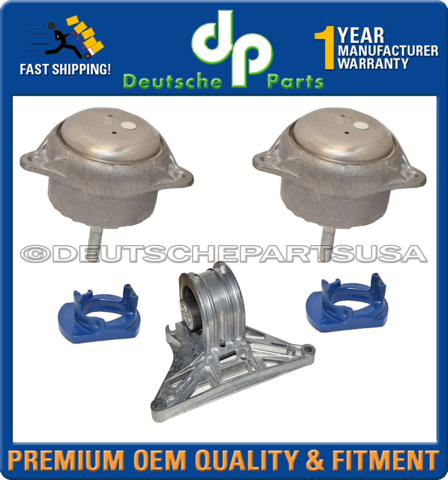 Manual Transmission Center Engine Motor Mount Mounts Inserts Porsche 987 Set 5