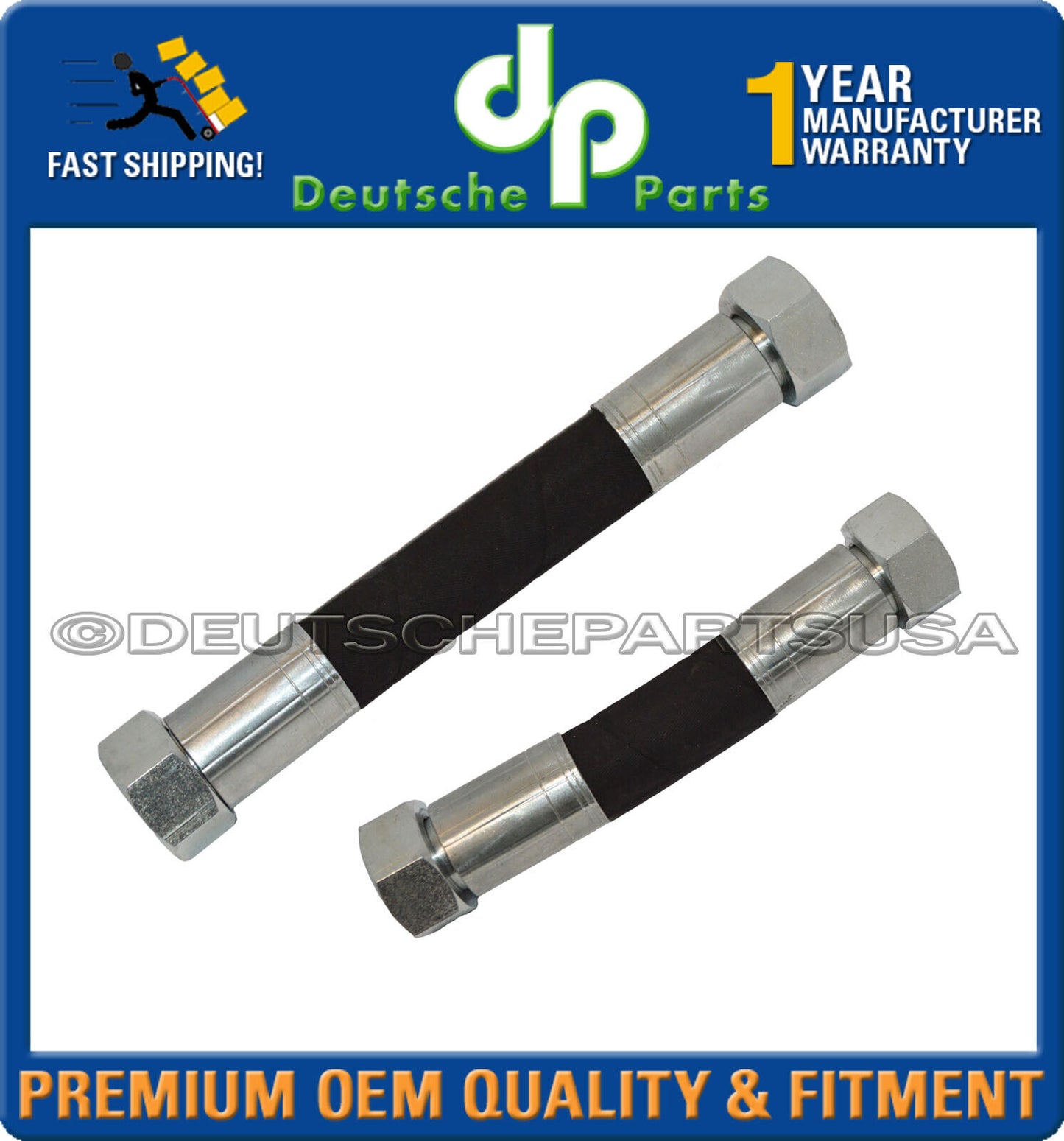 Porsche 911 Oil Pipe To oil Cooler Hose Long + Short 93020711106 93020711305