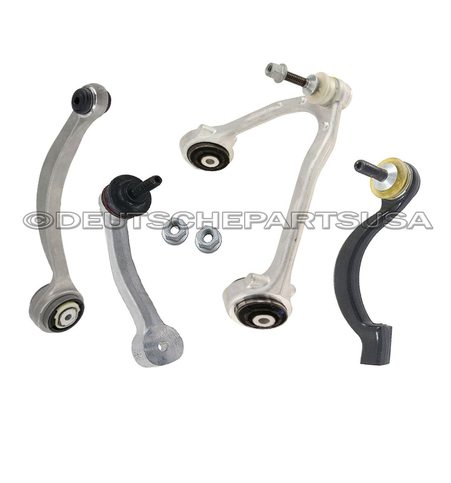 JAGUAR UPPER + LOWER CONTROL ARM BALL JOINT BUSHING Tie Rod Sway Bar Link 4 LEFT
